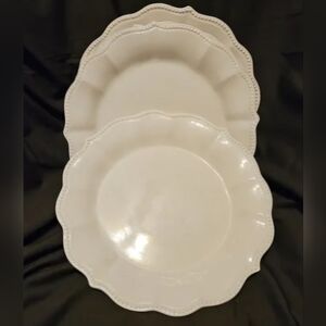 Paige-Linen White Pioneer Woman 2pc Dinner Plates